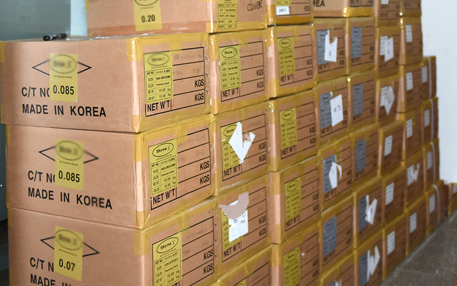 Estoque de fibra PBT coreana